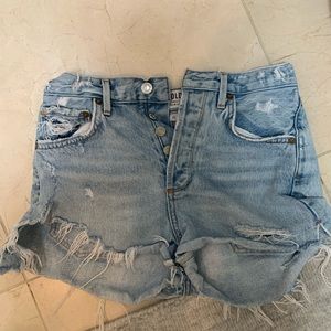 AGOLDE Parker shorts- light wash